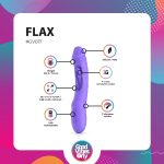 Вібратор точки G з вагінальним відростком Good Vibes Only – Flax Vibrating Dildo with G-Spot Stimulator
