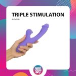 Вибратор-кролик с вагинальным отростком Good Vibes Only – Tess Rabbit Vibrator with G-Spot Stimulator