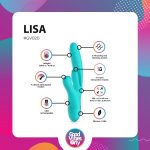 Вібратор-кролик із вагінальним відростком Good Vibes Only – Lisa Thrusting Rabbit Vibrator with G-Spot Stimulator