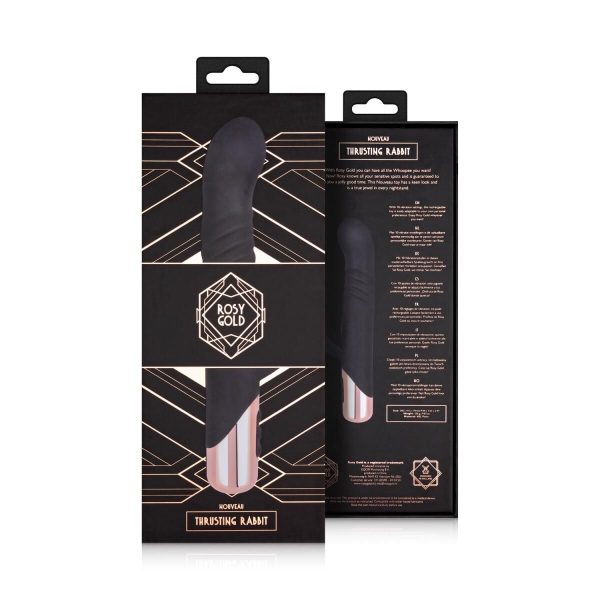 Вибратор-кролик Rosy - Rabbit Vibrator with thrusting function