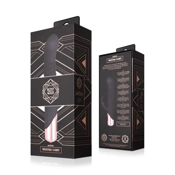 Вибратор-кролик Rosy - Rabbit Vibrator with thrusting function
