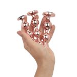 Набір анальних іграшок Rosy - Metal Butt Plug Set 3 Pieces