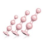 Набор анальных игрушек Rosy - Metal Butt Plug Set 3 Pieces