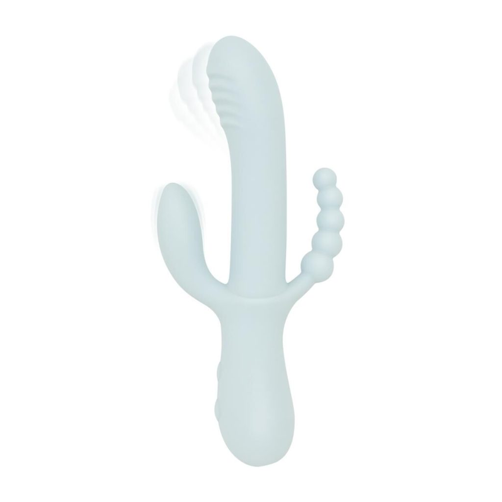 Потрійний вібратор Good Vibes Only – SAGE Triple Stimulation Vibe Soft Silicone – манливий рух