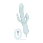Тройной вибратор Good Vibes Only – SAGE Triple Stimulation Vibe Soft Silicone – манящее движение