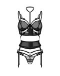 Комплект Obsessive Premisis 3-pcs crotchless set 2XL/3X