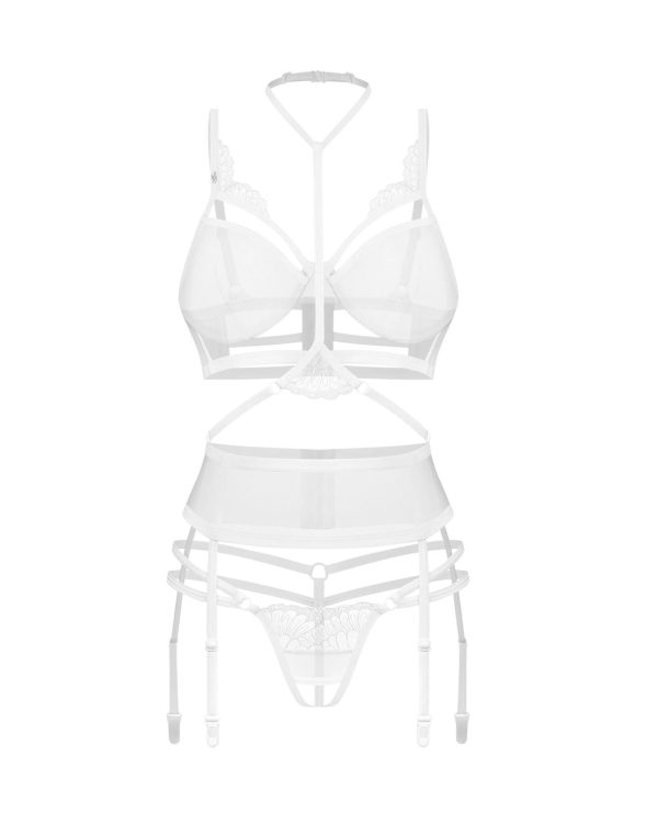 Комплект Obsessive Premisis 3-pcs crotchless set