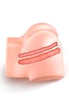 Сосущая вагина-мастурбатор Real Body Real Nina, вагина и анус, с вибрацией и звуком