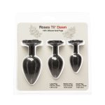 Набор силиконовых анальных пробок BMS Roses Til’ Dawn Silicone Anal Plug Kit Starter Kit