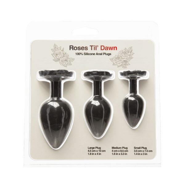 Набор силиконовых анальных пробок BMS Roses Til’ Dawn Silicone Anal Plug Kit Starter Kit