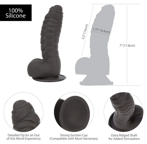Фалоімітатор ADDICTION Ben 7" Dildo With Balls віброкуля в подарунок
