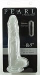 Фаллоимитатор ADDICTION Pearl 8.5" Dildo with Balls, вибропуля в подарок