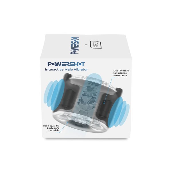Интерактивный мастурбатор 2в1 с вибрацией KIIROO PowerShot, компактный, 2 вибромотора