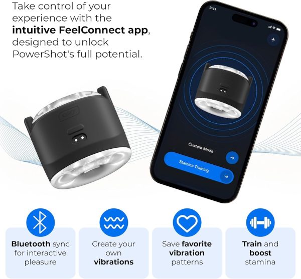 Интерактивный мастурбатор 2в1 с вибрацией KIIROO PowerShot, компактный, 2 вибромотора