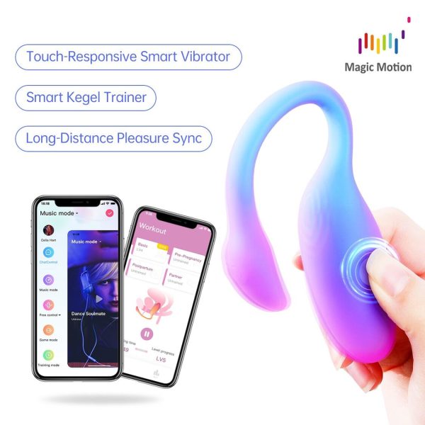 Смарт-віброяйце Magic Motion Flamingo Max 2 в 1: віброяйце та тренажер Кегеля, 10 режимів