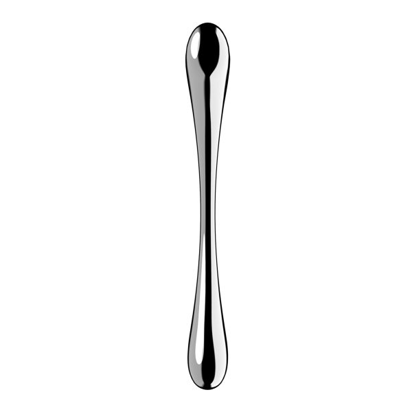 Металлический дилдо Satisfyer Cosmic Crest 1, двусторонний, можно нагревать и охлаждать