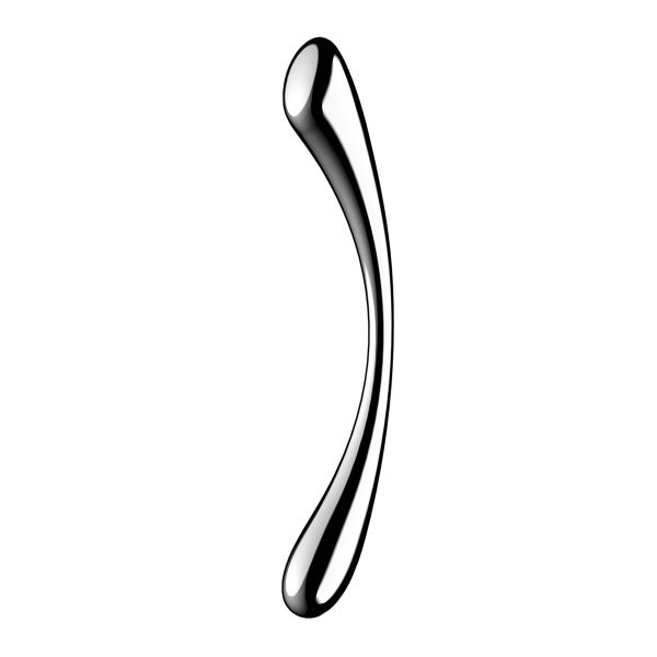 Металлический дилдо Satisfyer Cosmic Crest 1, двусторонний, можно нагревать и охлаждать