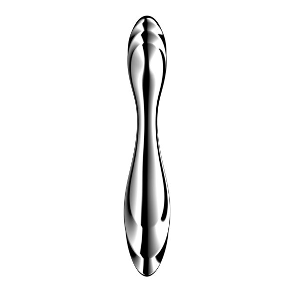 Металлический дилдо Satisfyer Pure Gravity 2, двусторонний, можно нагревать и охлаждать, очень тяжелый