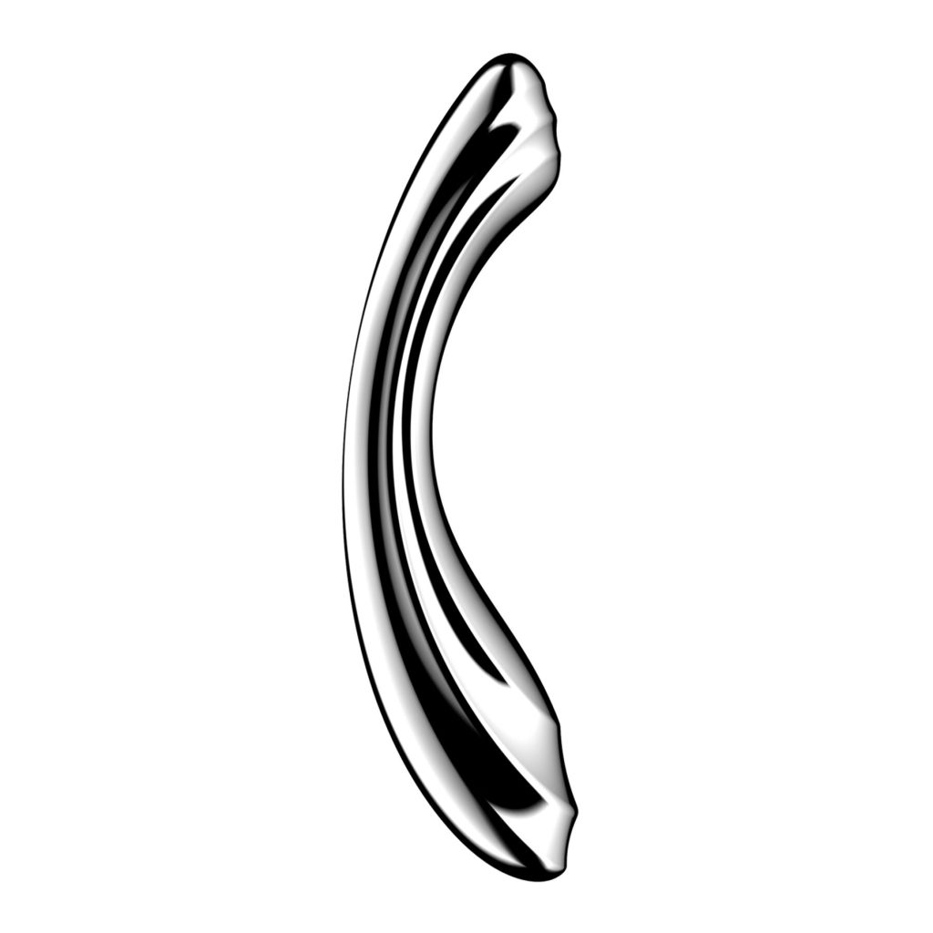 Металлический дилдо Satisfyer Pure Gravity 2, двусторонний, можно нагревать и охлаждать, очень тяжелый