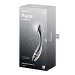 Металлический дилдо Satisfyer Pure Gravity 3, двусторонний, можно нагревать и охлаждать, очень тяжелый