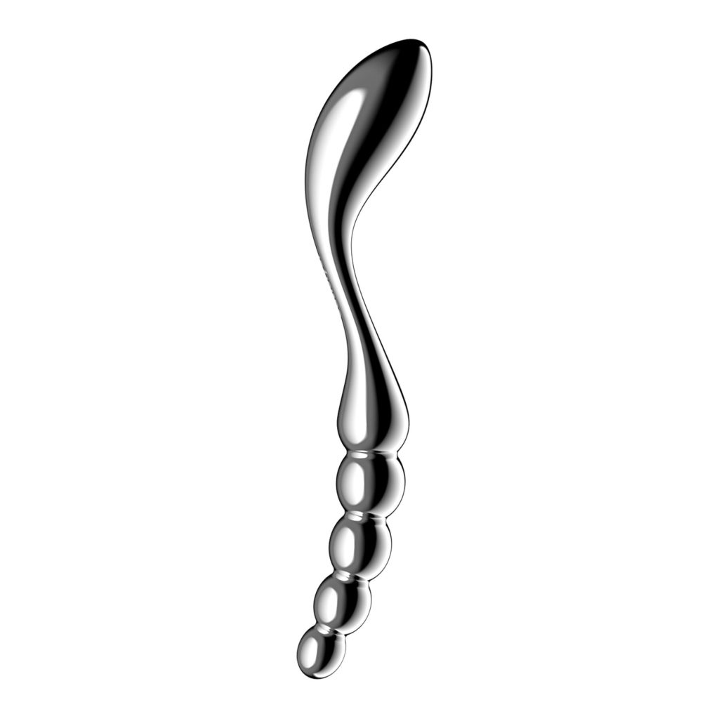 Металлический дилдо Satisfyer Star Force 1, двусторонний, можно нагревать и охлаждать