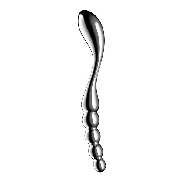Металлический дилдо Satisfyer Star Force 1, двусторонний, можно нагревать и охлаждать