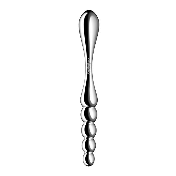 Металлический дилдо Satisfyer Star Force 1, двусторонний, можно нагревать и охлаждать