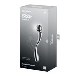 Металлический дилдо Satisfyer Star Force 2, двусторонний, можно нагревать и охлаждать