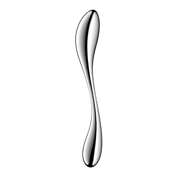 Металлический дилдо Satisfyer Star Force 3, двусторонний, можно нагревать и охлаждать, очень тяжелый