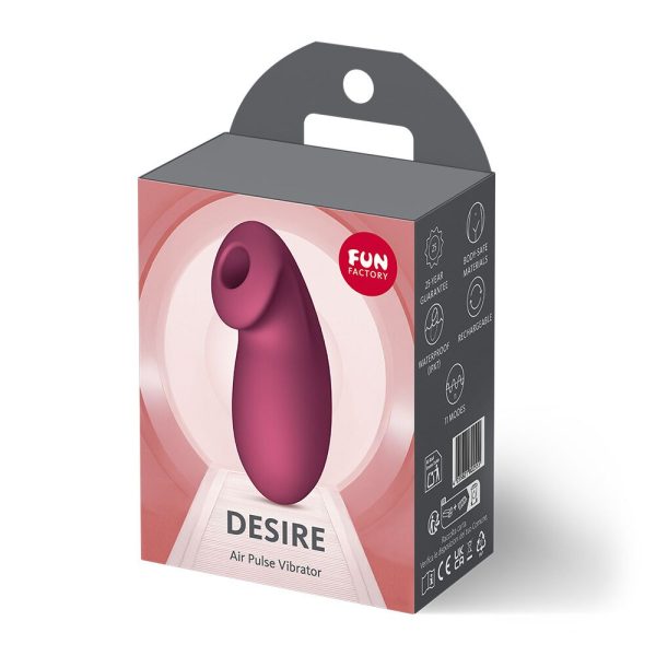 Вакуумный стимулятор Fun Factory Desire Wine 11 режимов работы, перезаряжаемый