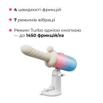Смарт-мини секс-машина Lovense Spinel имитация фрикций, подогрев, 3 насадки, на присоске