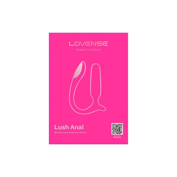 Анальна смарт-вібропробка Lovense Lush Anal, дуже потужна, LED-підсвічування