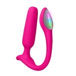 Анальна смарт-вібропробка Lovense Lush Anal, дуже потужна, LED-підсвічування
