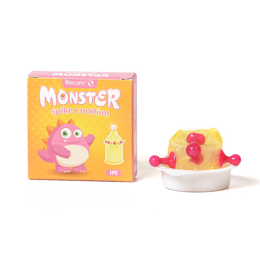 Насадка на член Recare Monster Spike Condom (презерватив с шариками и усиками)