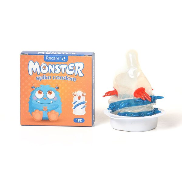 Насадка на член Recare Monster Spike Condom (презерватив с усиками и спиралью шипов)