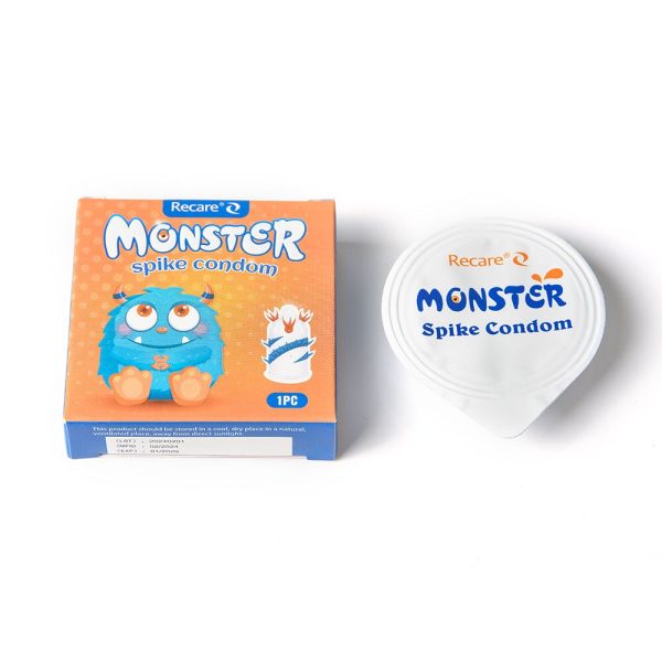 Насадка на член Recare Monster Spike Condom (презерватив с усиками и спиралью шипов)