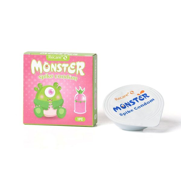Насадка на член Recare Monster Spike Condom (презерватив с рядом шариков и усиками на кончике)