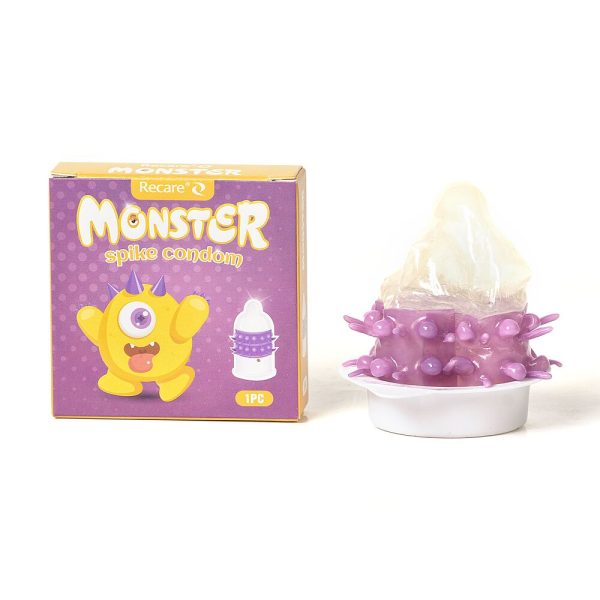 Насадка на член Recare Monster Spike Condom (презерватив с рядами пупырышков и шипов)