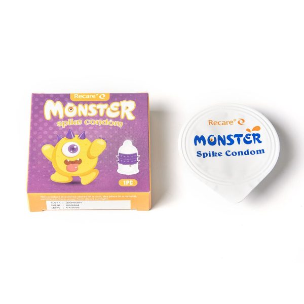 Насадка на член Recare Monster Spike Condom (презерватив с рядами пупырышков и шипов)