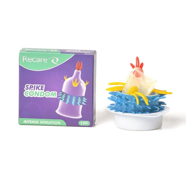 Насадка на член Recare Spike Condom (презерватив с усиками и рядами шипов)