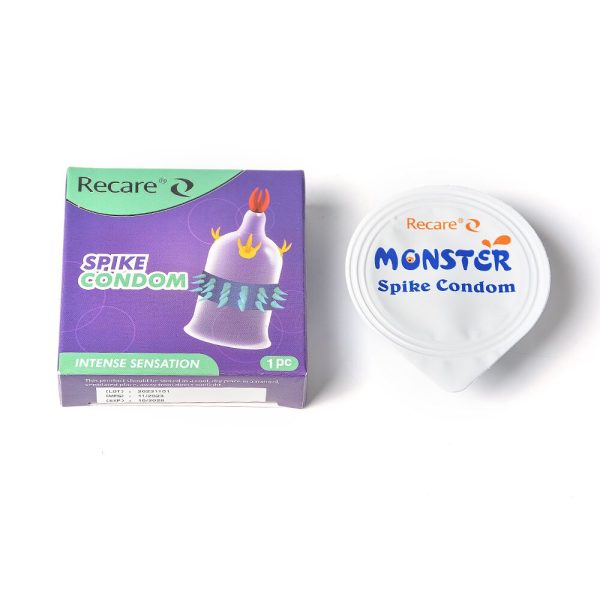 Насадка на член Recare Spike Condom (презерватив с усиками и рядами шипов)