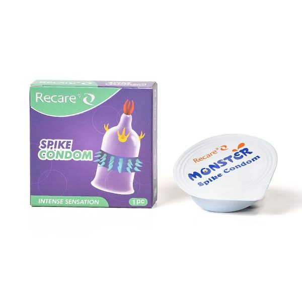 Насадка на член Recare Spike Condom (презерватив с усиками и рядами шипов)