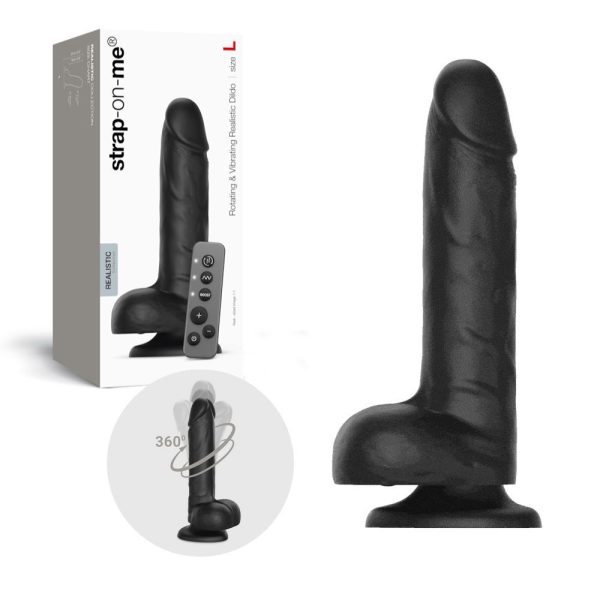 Фаллоимитатор с вибрацией и ротацией Strap-On-Me Rotating & Vibrating Realistic Dildo – –