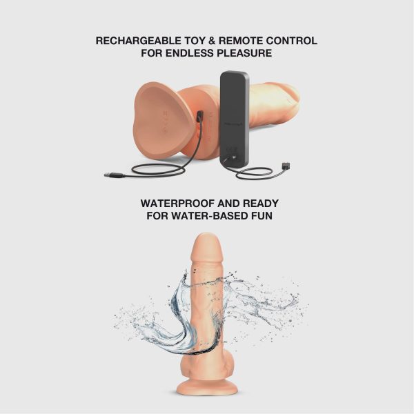 Фаллоимитатор с вибрацией и ротацией Strap-On-Me Rotating & Vibrating Realistic Dildo – – Vanilla
