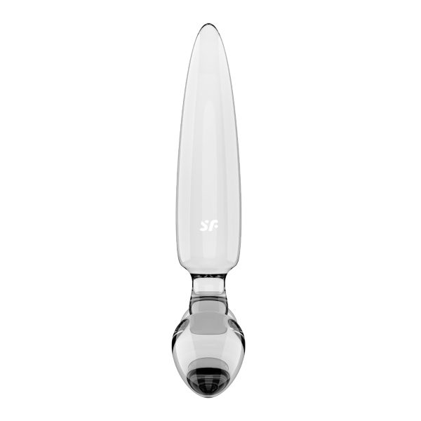Трехсторонний стеклянный дилдо Satisfyer Triple Crystal 1 Transparent