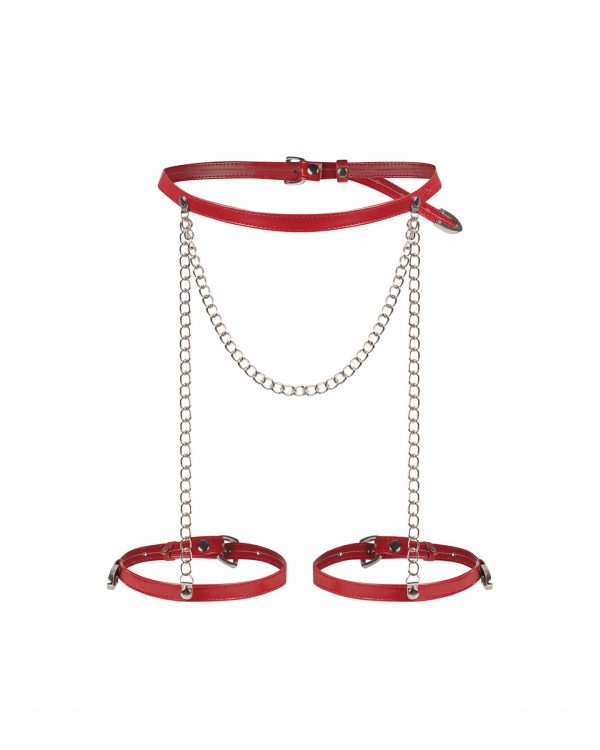 Пояс з гартерами Obsessive Inferro harness bottom S