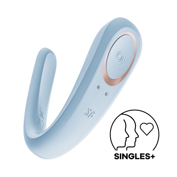 Вибратор для пар Satisfyer Double Classic Light с одним моторчиком
