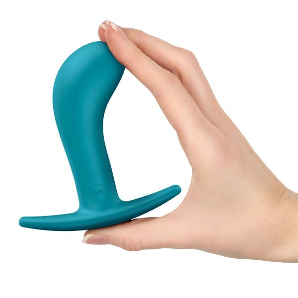 Анальна пробка Fun Factory BOOTIE Aquamarine, діаметр 3,8 см, тонкий обмежувач