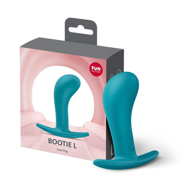 Анальна пробка Fun Factory BOOTIE Aquamarine, діаметр 3,8 см, тонкий обмежувач