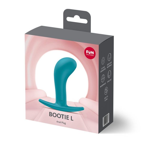 Анальна пробка Fun Factory BOOTIE Aquamarine, діаметр 3,8 см, тонкий обмежувач
